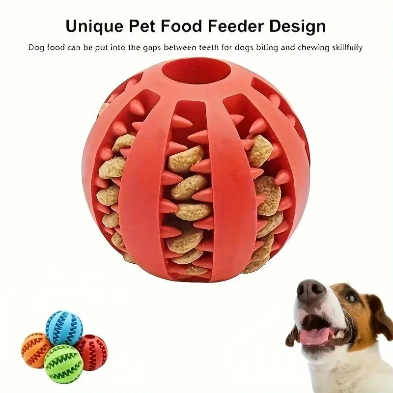 Treat-Dispensing Rubber Chew Ball
