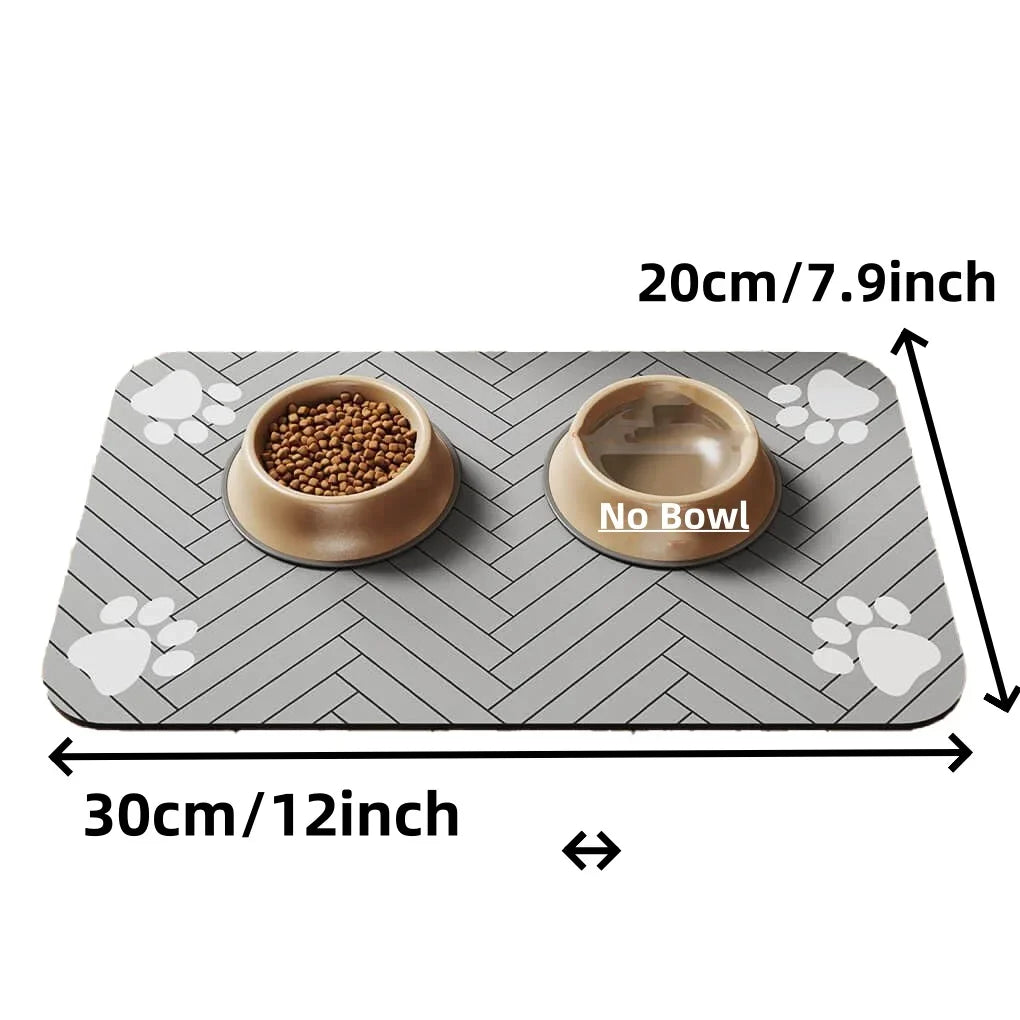 Absorbent Anti-Spill Pet Feeding Mat