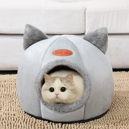 Cosy Cave Calming Cat Bed