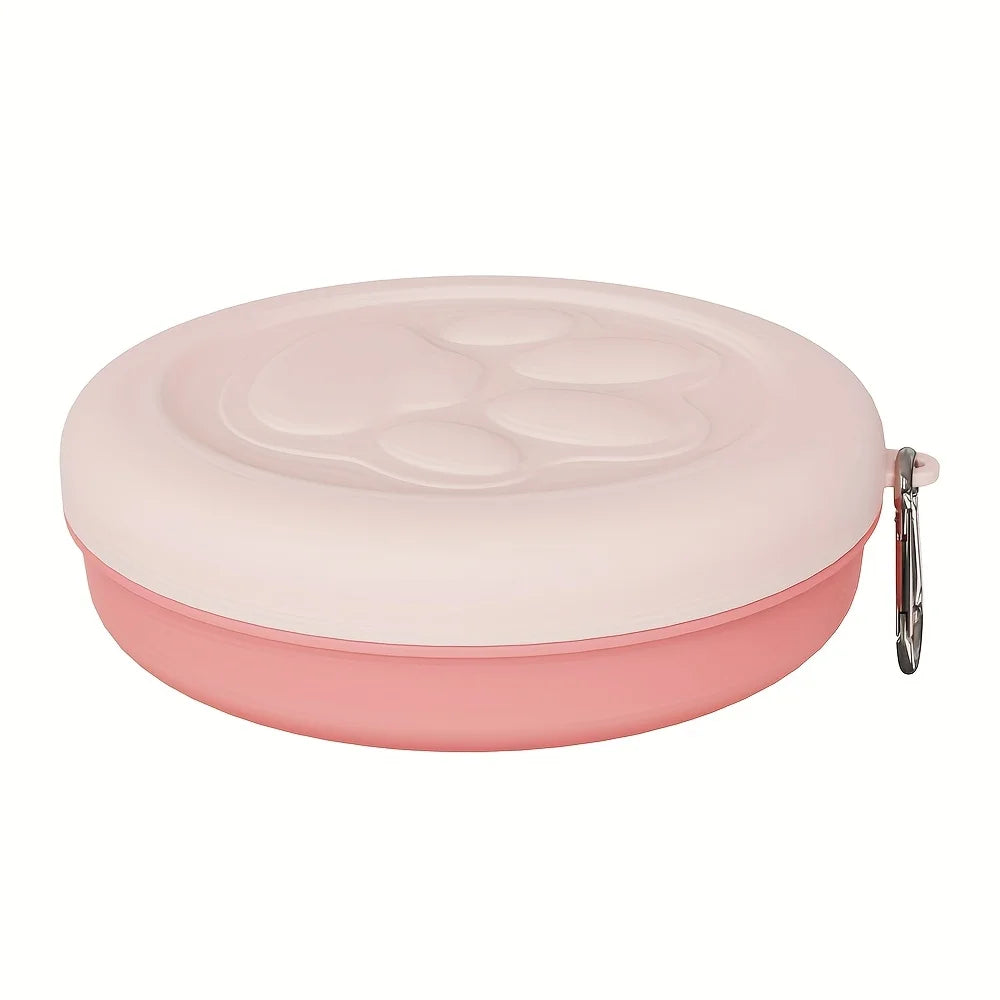 Portable Snap-Lid Travel Pet Bowl