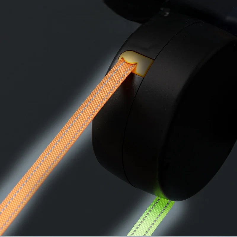 Retractable LED Dual Dog Leash