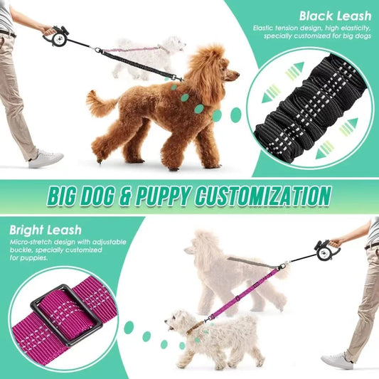 Bungee Dual Dog Leash Coupler