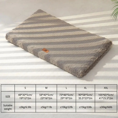 Plush Calming Winter Crate Bed