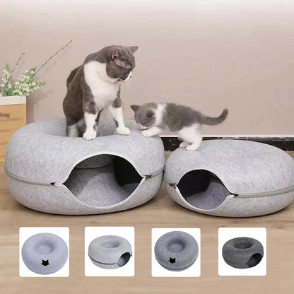 Donut Cat Tunnel Bed