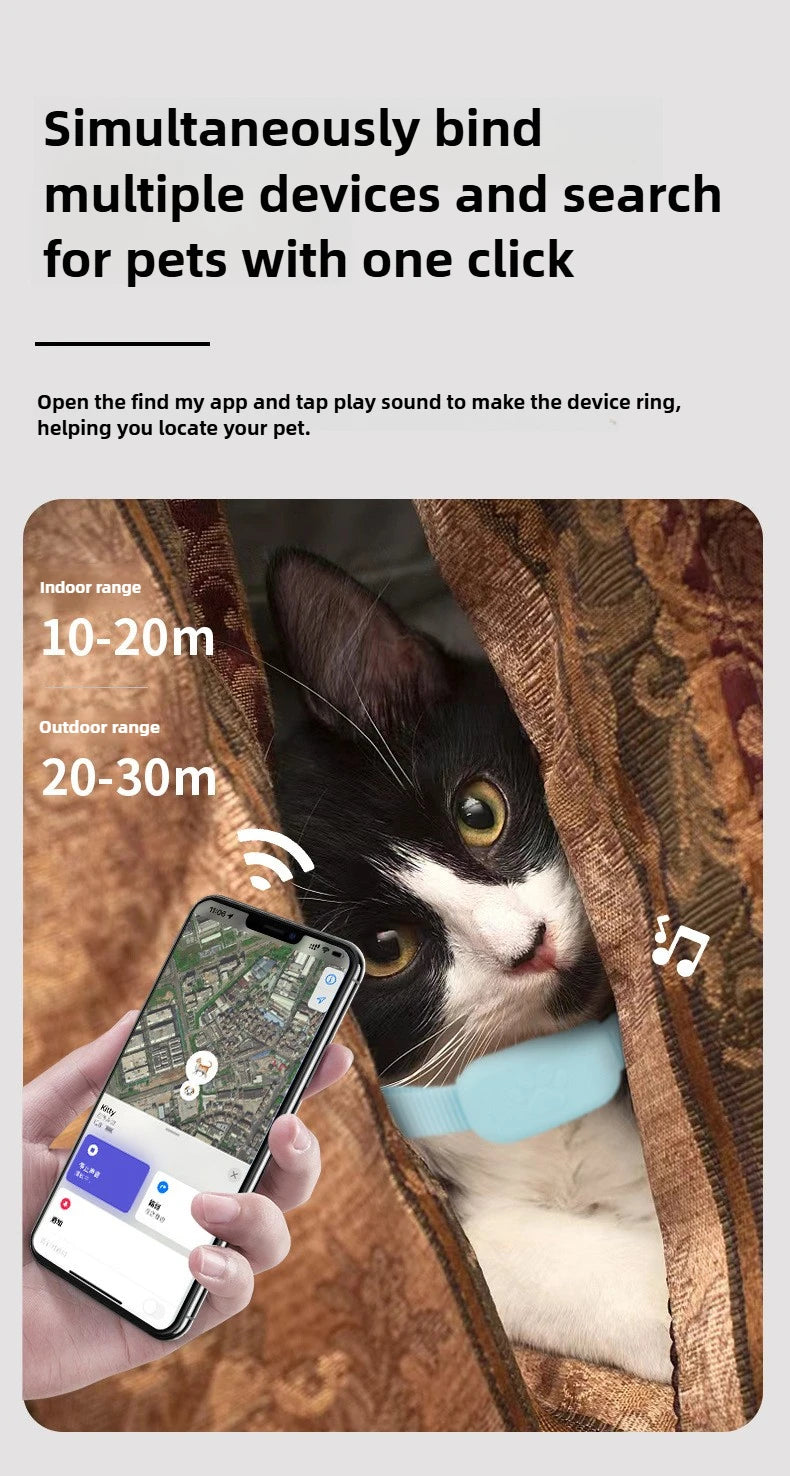 Bluetooth Pet Tracker Tag for Cats & Dogs (Only for IOS devices)