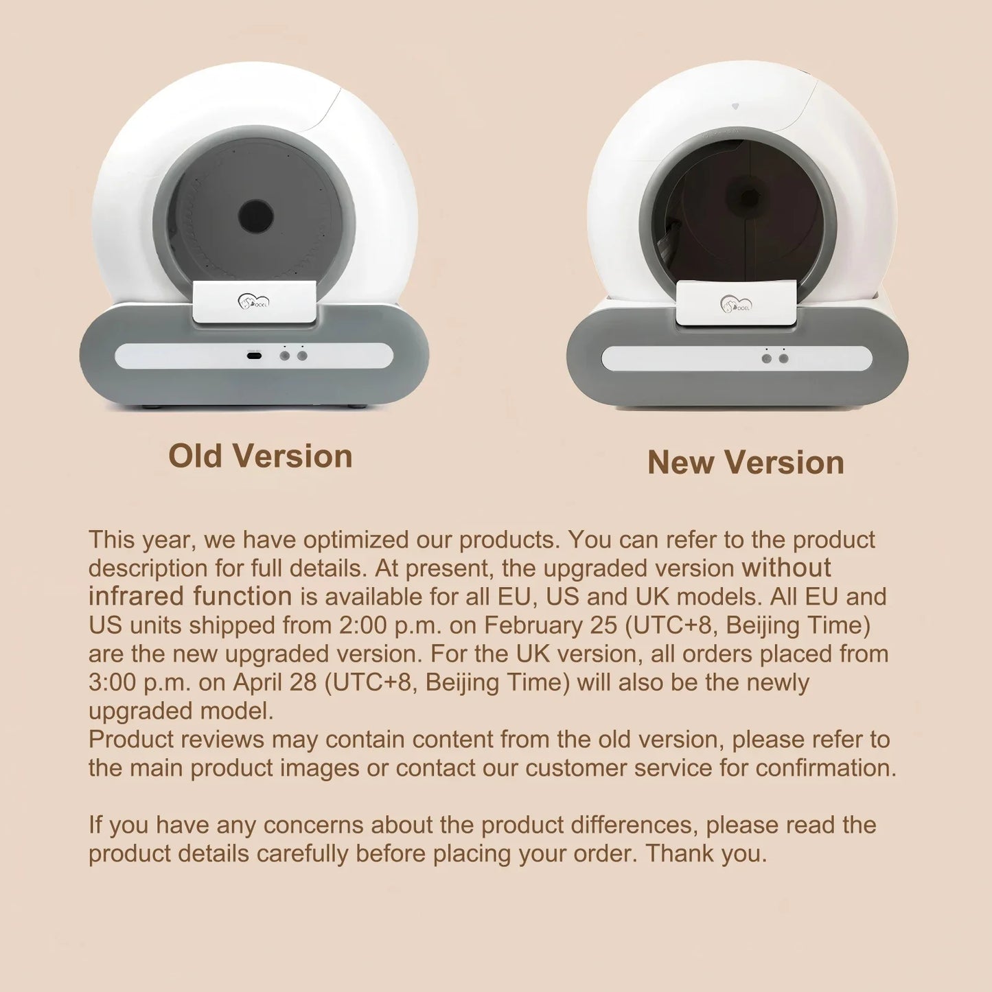 DOEL 65L Smart Litter Box App View