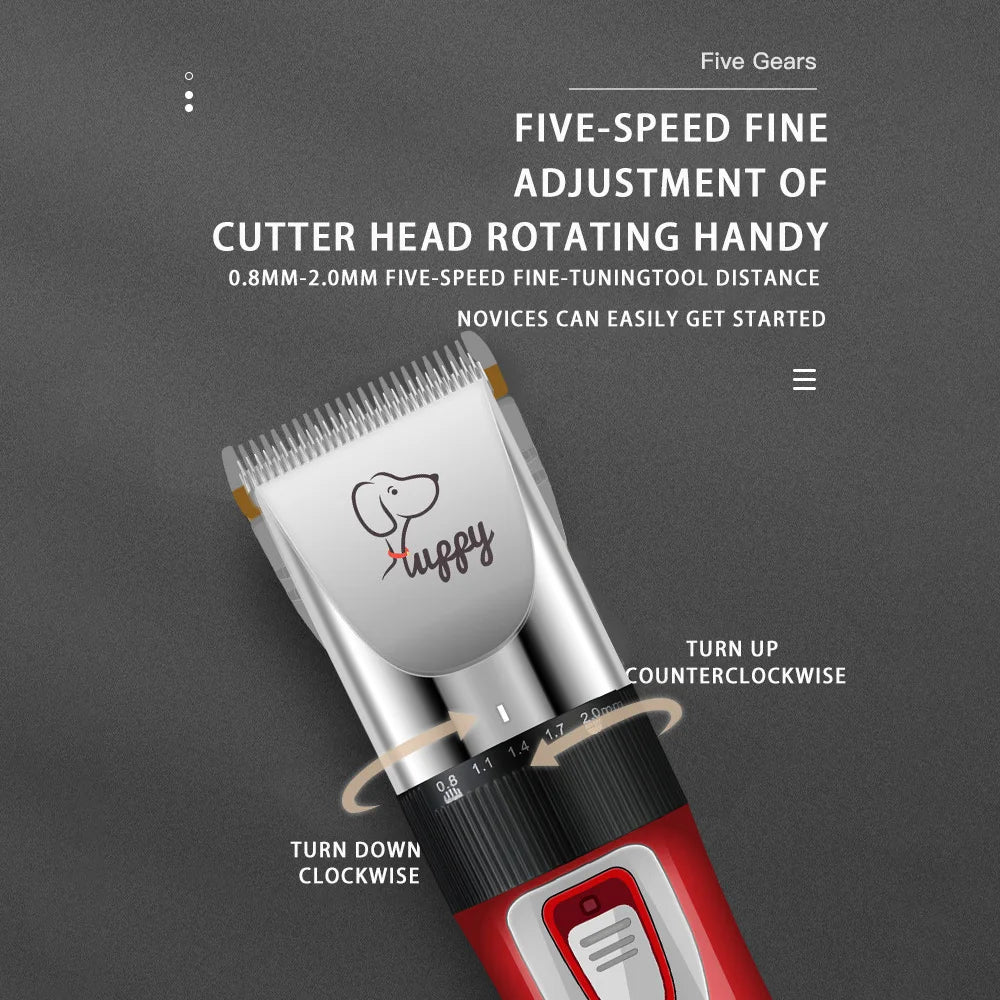 Professional Cordless Pet Grooming Clipper Set