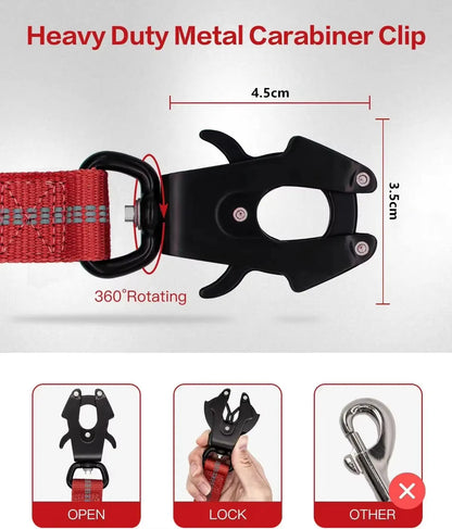 Tactical Heavy-Duty Bungee Dog Leash