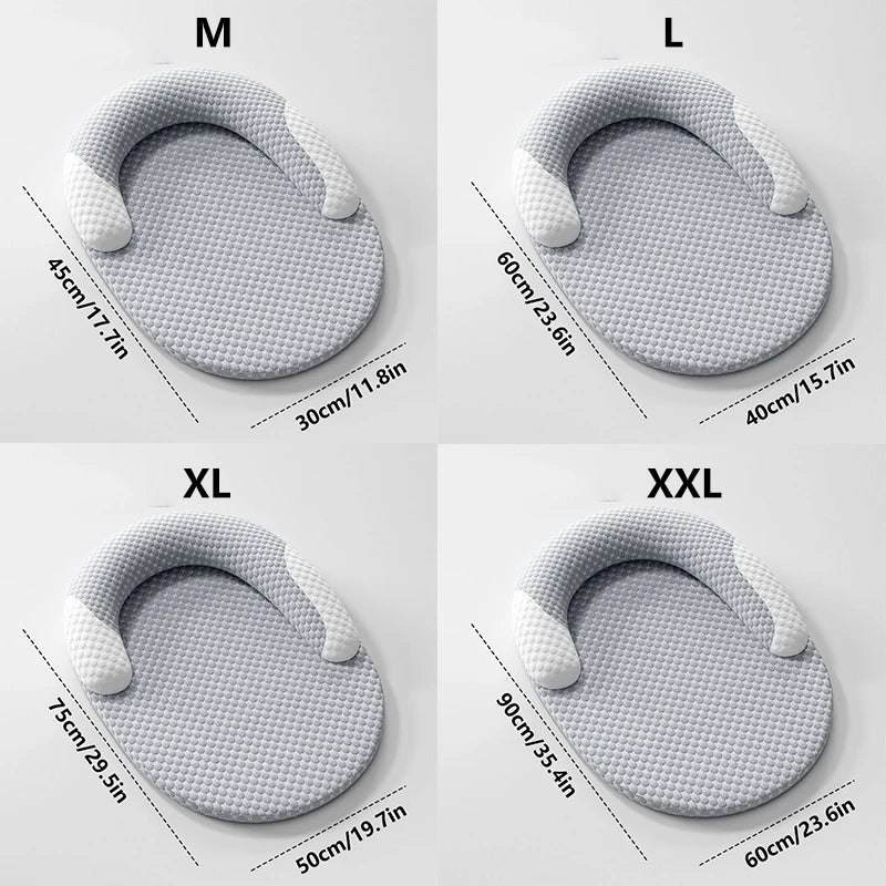 Oval Ice-Silk Cooling Pet Bed