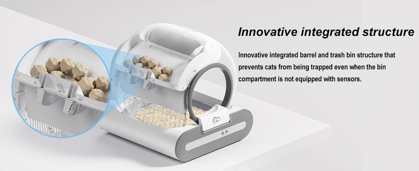 DOEL 65L Self-Cleaning Smart Cat Litter Box