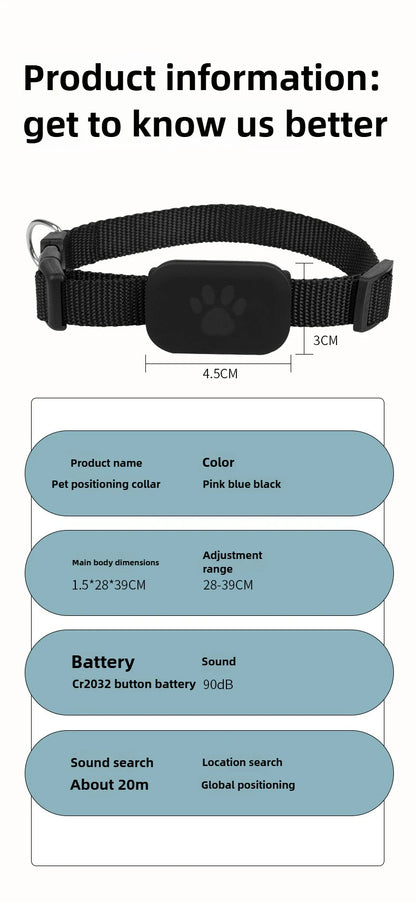Bluetooth Pet Tracker Tag for Cats & Dogs (Only for IOS devices)