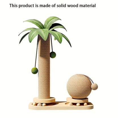 Coconut Palm Cat Activity Tower