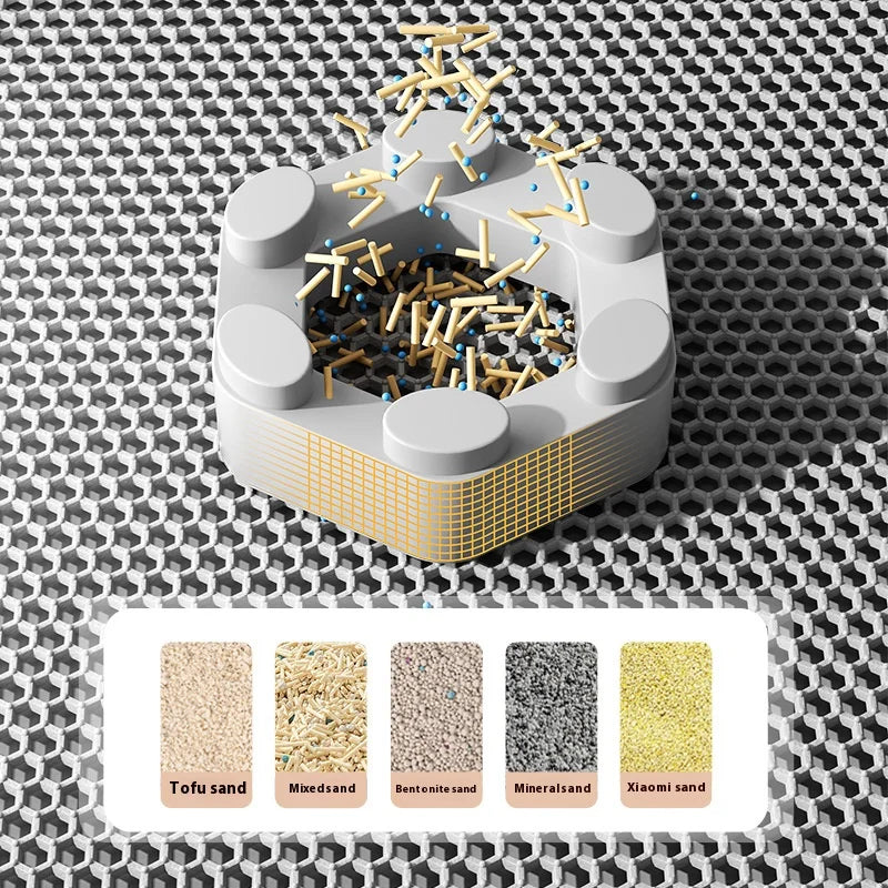 Double-Layer Cat Litter Mat