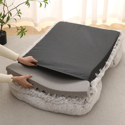 Plush Winter Dog Sofa Bed
