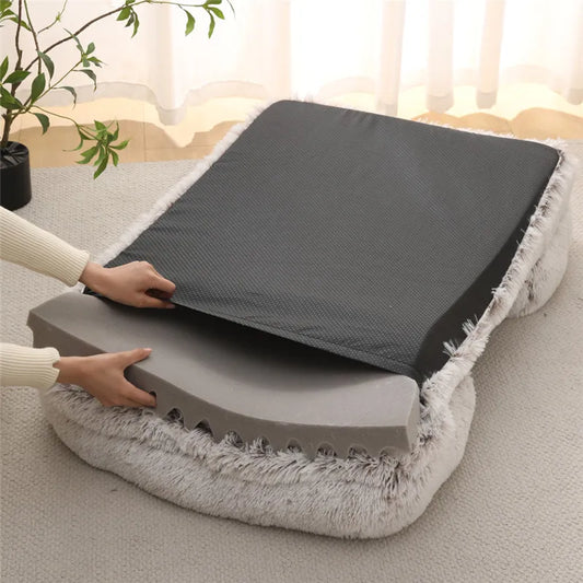 Plush Winter Dog Sofa Bed