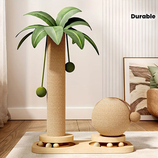 Coconut Palm Cat Activity Tower