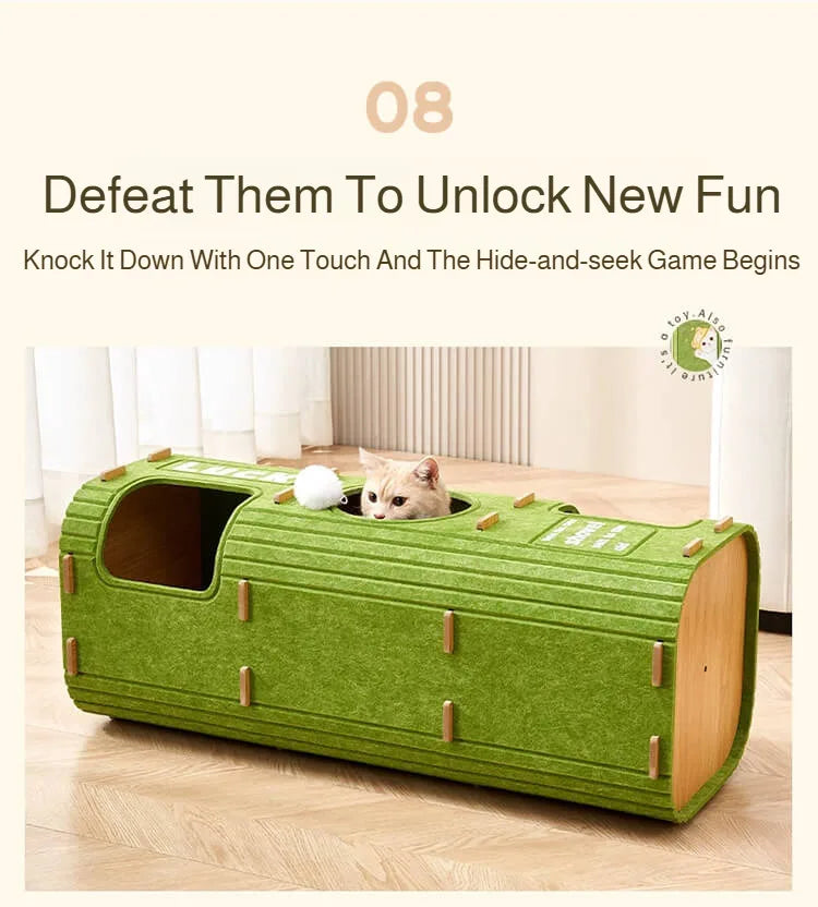 Treetop Felt Cat Den & Scratcher
