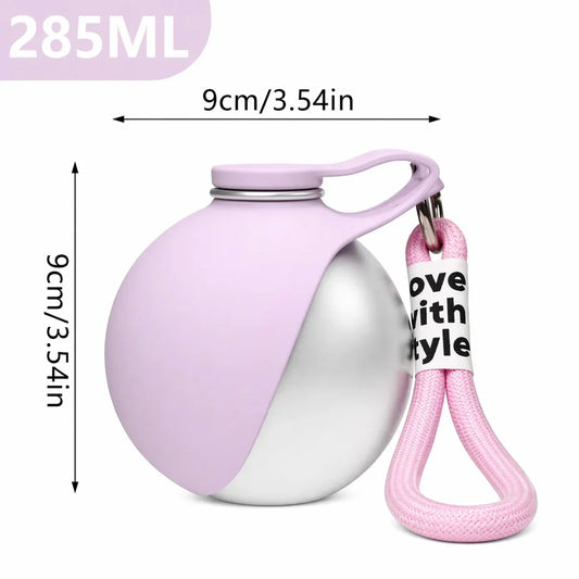 Stainless Steel Dog Water Bottle & Bowl — view 3