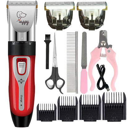 Professional Cordless Pet Grooming Clipper Set