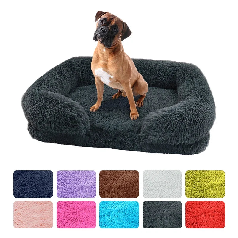 Plush Winter Dog Sofa Bed