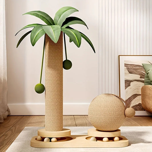 Coconut Palm Cat Activity Tower