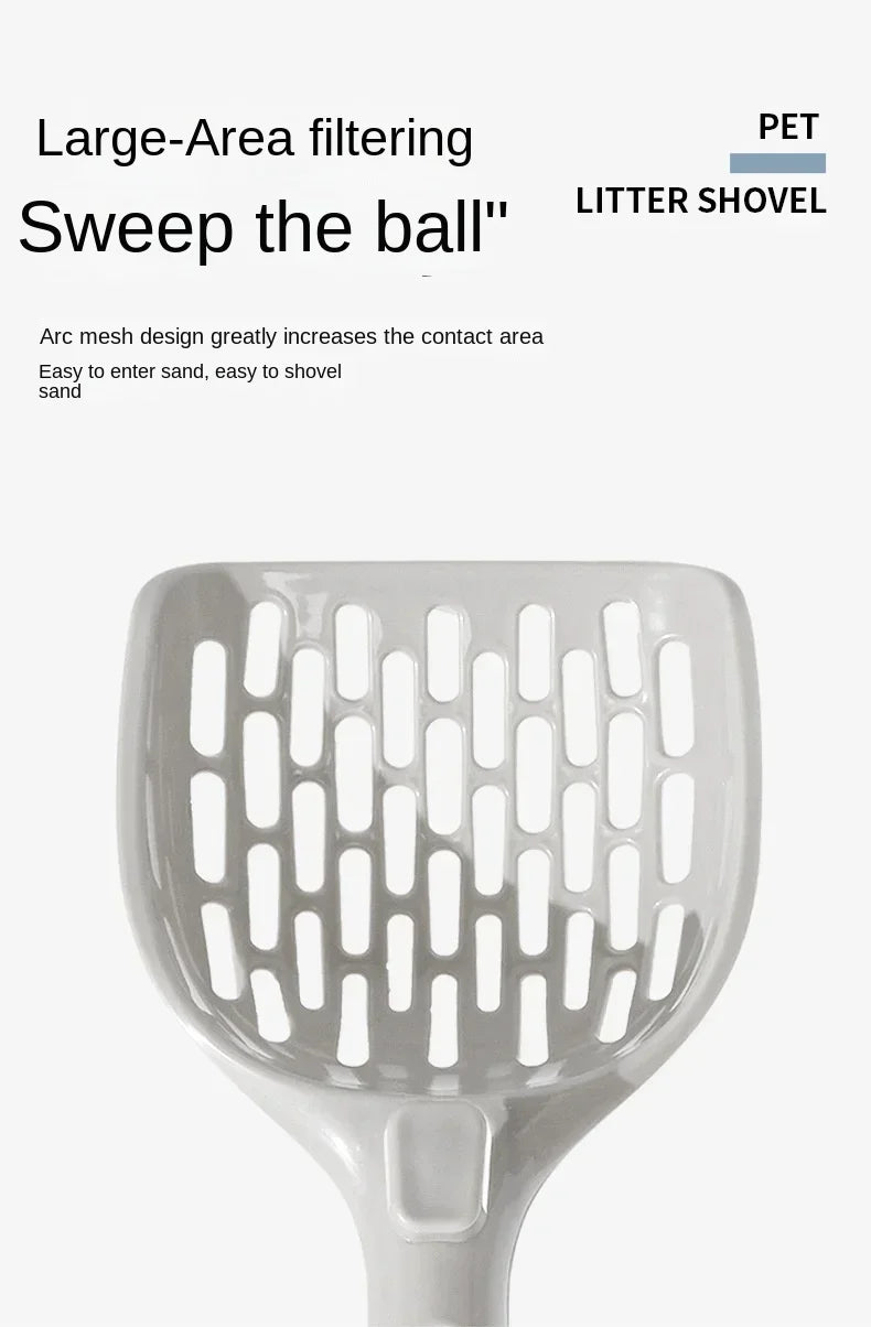 Self-Cleaning Cat Litter Scoop with Base