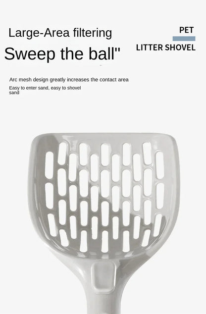 Self-Cleaning Cat Litter Scoop with Base