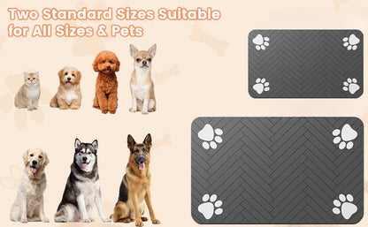 Absorbent Anti-Spill Pet Feeding Mat