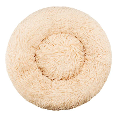 Plush Donut Calming Pet Bed