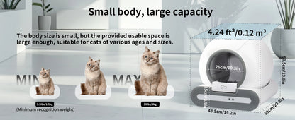 DOEL 65L Self-Cleaning Smart Cat Litter Box