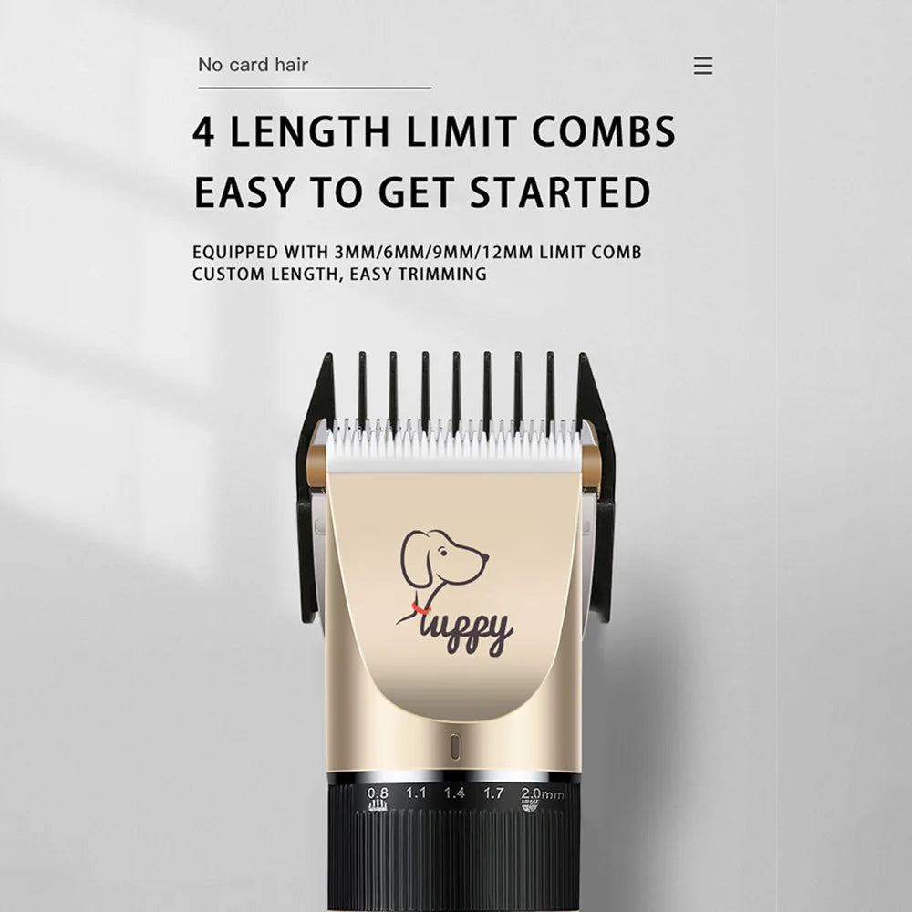 Professional Cordless Pet Grooming Clipper Set