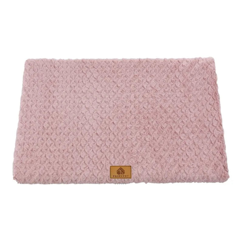 Plush Calming Winter Crate Bed