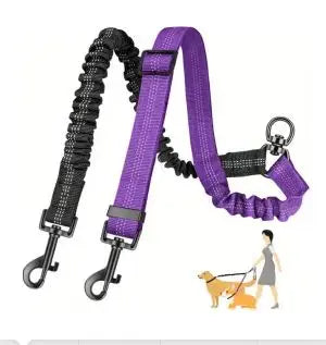 Bungee Dual Dog Leash Coupler