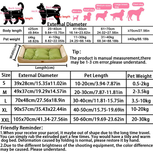 Waterproof Large Dog Bed