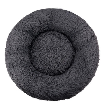 Plush Donut Calming Pet Bed