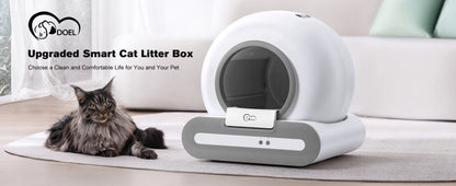 DOEL 65L Self-Cleaning Smart Cat Litter Box