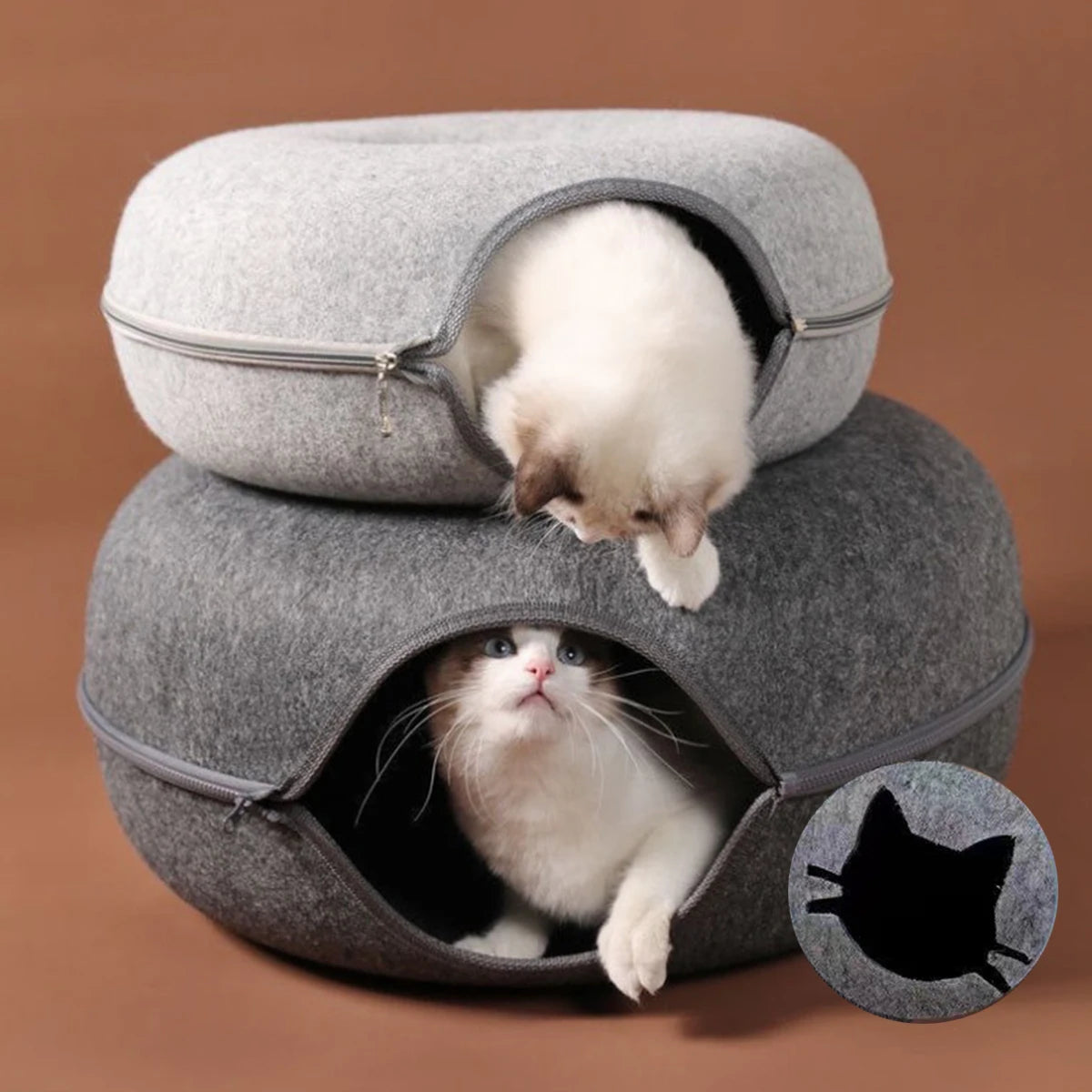 Donut Cat Tunnel Bed