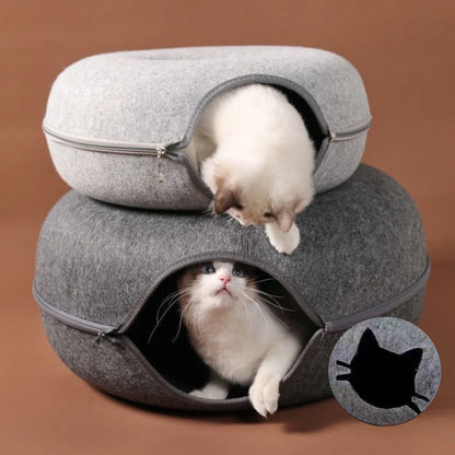 Donut Cat Tunnel Bed
