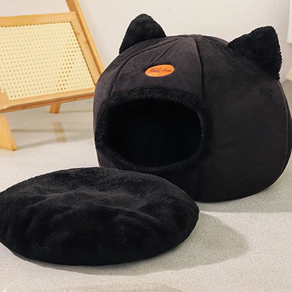 Cosy Cave Calming Cat Bed