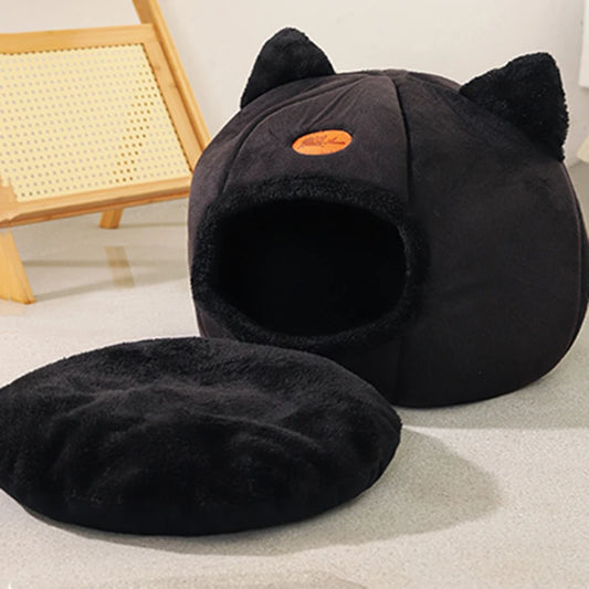 Cosy Cave Calming Cat Bed