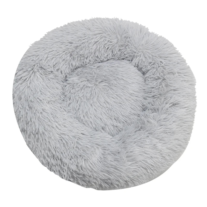 Plush Donut Calming Pet Bed