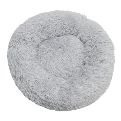 Plush Donut Calming Pet Bed
