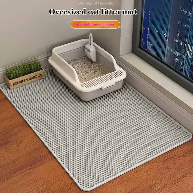 Double-Layer Cat Litter Mat
