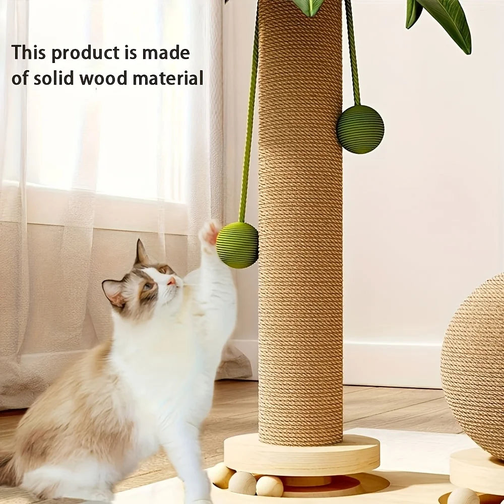 Coconut Palm Cat Activity Tower