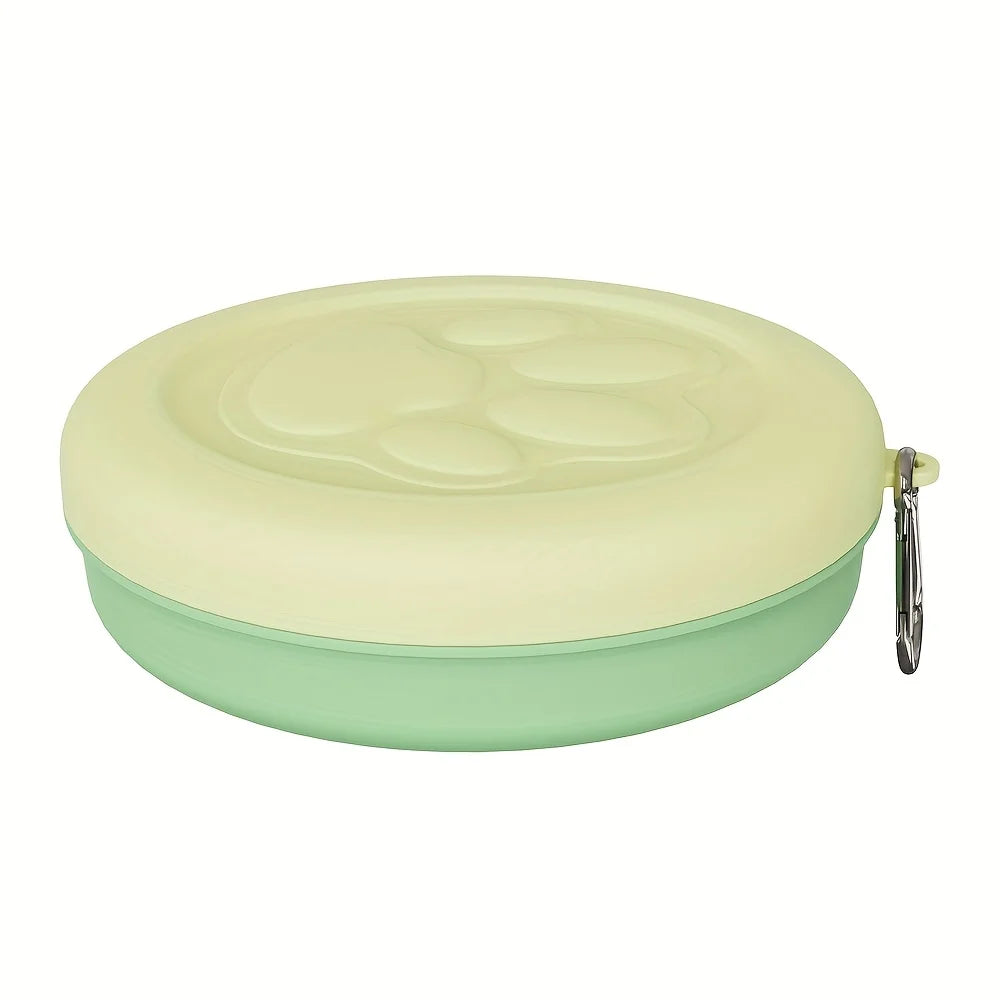 Portable Snap-Lid Travel Pet Bowl