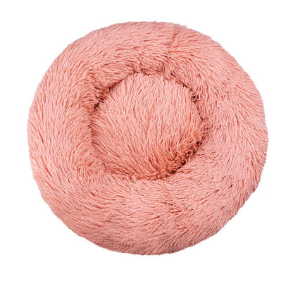 Plush Donut Calming Pet Bed
