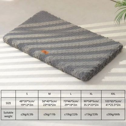 Plush Calming Winter Crate Bed