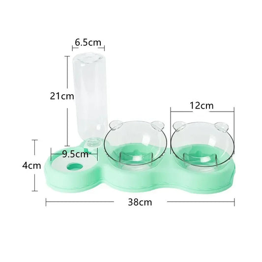 Auto Feeder & Water Bowl Combo