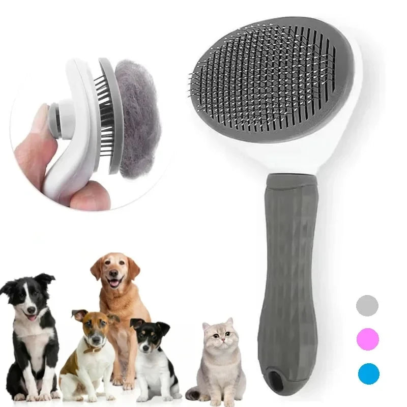 Self-Cleaning Slicker Pet Brush for dogs and cats