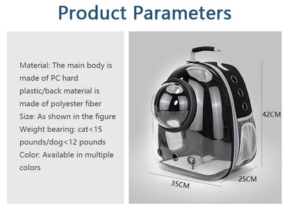 Bubble Window Pet Carrier Backpack
